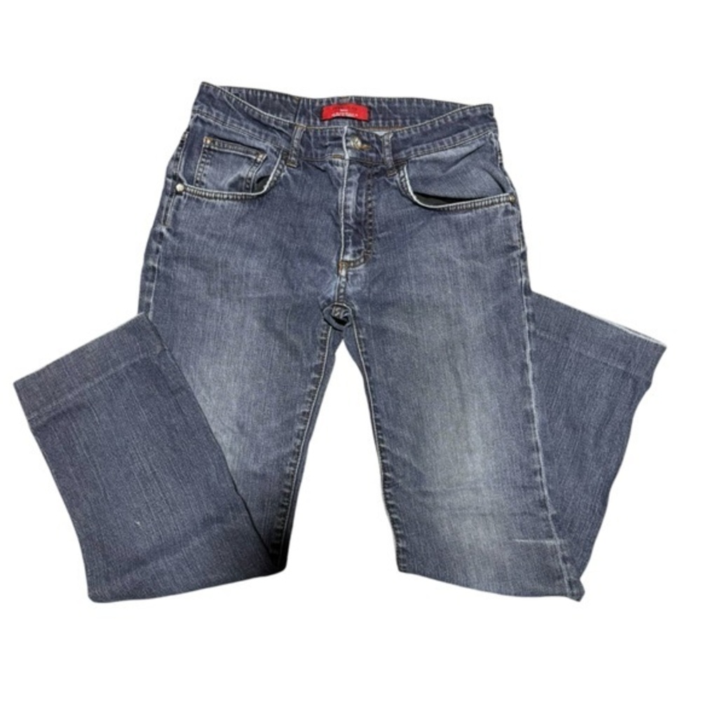 ZARA Man Basic straight leg Men’s size 30 distressed/ acid washed denim wash - Picture 1 of 12